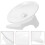 3Pcs White Silent Hamster Exercise Wheel PP Material with Sturdy Stand 10