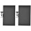 2Pcs Metal Mic Holder Black Portable Mic Storage Tray Multipurpose 4