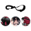 8Pcs Black Stroller Hooks with Rotatable Design for Kids Bags 8