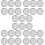 30Pcs Portable Stainless Steel Sprouting Jar Mesh Lids Silver 8