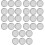 30Pcs Portable Stainless Steel Sprouting Jar Mesh Lids Silver 7