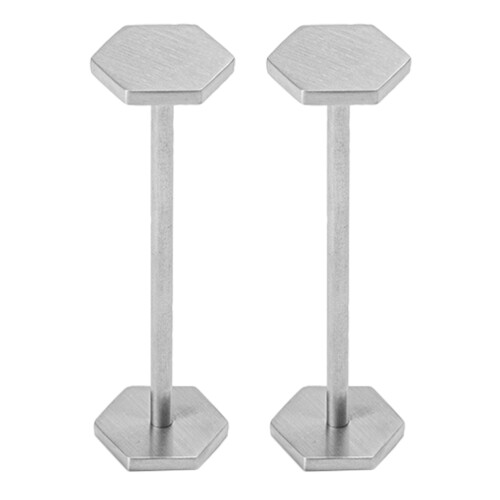 10Pcs Silver Tableware Holder Stainless Steel Chopstick Rest Organizer
