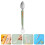 2Pcs Double Head Baby Silicone Spoons Light Green Infant Feeding Tools 11