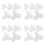1000Pcs Thick Plastic Treble Hook Caps Transparent Safety Hook Bonnet 2