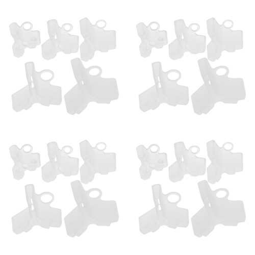 1000Pcs Thick Plastic Treble Hook Caps Transparent Safety Hook Bonnet 1