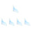 5Pcs Multi-Color Acrylic Shower Splash Guard Practical Design 6