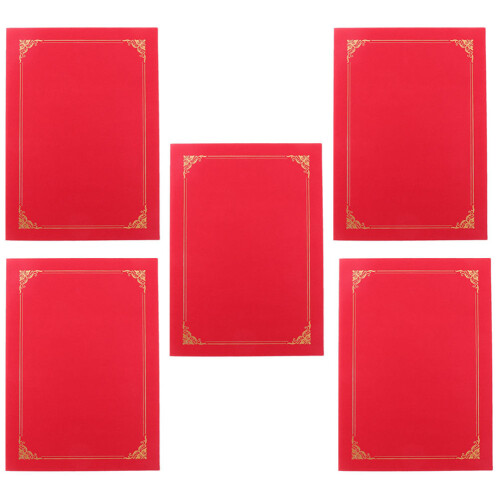20Pièces Porte-Documents En Rouge Pour Récompenses Et Diplômes 2
