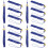 16Pcs Durable Blue Polyester Graduation Tassels for Cap Decor 6