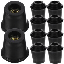 30Pcs Reliable Black Rubber Drum Stand Feet Sleeves for Drum Sets