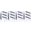 16Pcs Durable Blue Polyester Graduation Tassels for Cap Decor 5