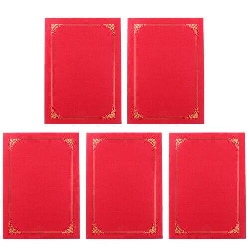 20Pièces Porte-Documents En Rouge Pour Récompenses Et Diplômes 1