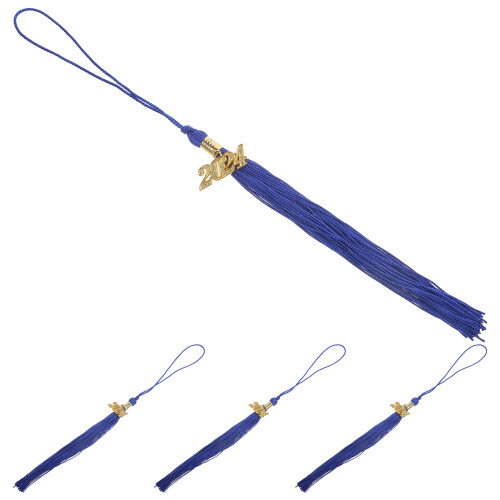 16Pcs Durable Blue Polyester Graduation Tassels for Cap Decor 1