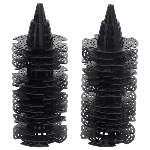150Pcs Black Plastic Breathable Planter Inserts for Outdoor Pots