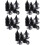150Pcs Black Plastic Breathable Planter Inserts for Outdoor Pots 9