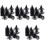 150Pcs Black Plastic Breathable Planter Inserts for Outdoor Pots 5