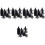 150Pcs Black Plastic Breathable Planter Inserts for Outdoor Pots 6