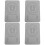 4Pcs Lightweight Grey Training Mat Multi-Function Jump Rope Pad 5