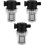 3Pcs Black Plastic Water Pump in-Line Strainer Filter for Home Use 3