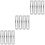 12Pcs Silver Metal Corner Braces L Shape Brackets for Shelves 7