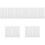 400Pcs White Double Sided Acrylic Adhesive Pads Strong Removable Tape 4