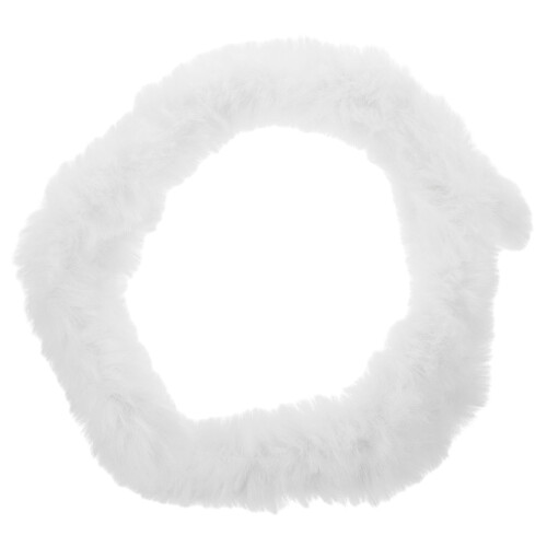 3Pcs White Craft Cleaners Chenille Stems Plush Plastic DIY Accessories 2