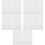400Pcs White Double Sided Acrylic Adhesive Pads Strong Removable Tape 8
