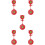 5Sets Sturdy Red Metal Rotate Target Board Outdoor Training Toy 8