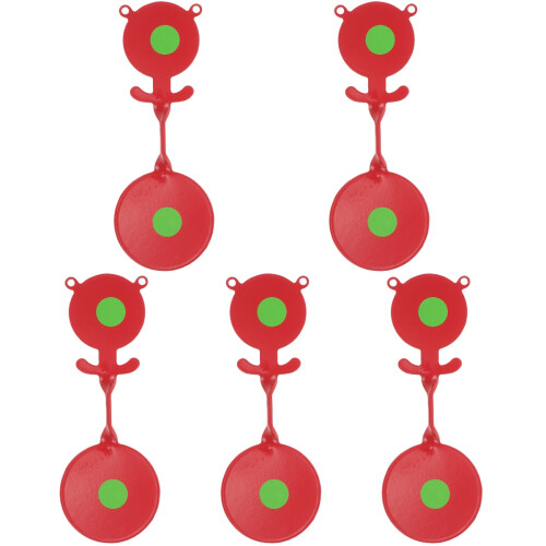 5Sets Sturdy Red Metal Rotate Target Board Outdoor Training Toy 2