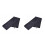 2Pcs Lightweight Black Microfiber Sports Towel with Hanging Loop 8