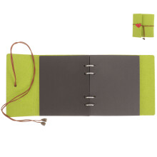 5Pcs DIY Green Felt Photo Albums Scrapbook Memory Books for Adults