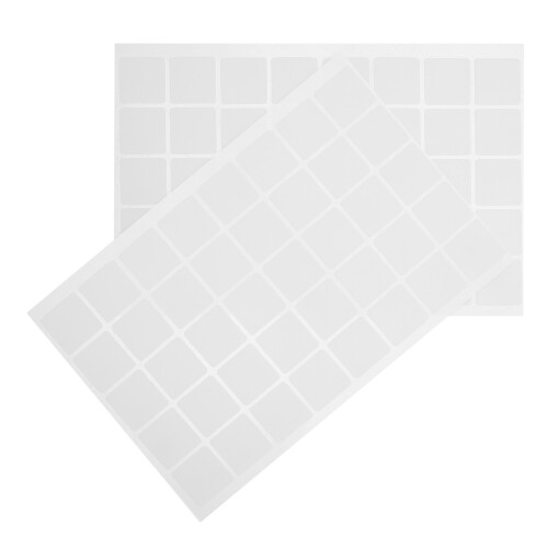 400Pcs White Double Sided Acrylic Adhesive Pads Strong Removable Tape 1