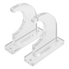 6Pcs Clear Acrylic Wall Guitar Hook & Sword Holder for Home Display