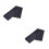 2Pcs Lightweight Black Microfiber Sports Towel with Hanging Loop 4