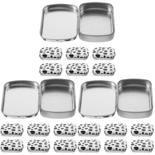 18Pcs Iron Small Storage Boxes with Lids Multi-Color Candy Organizer 2
