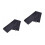 2Pcs Lightweight Black Microfiber Sports Towel with Hanging Loop 6