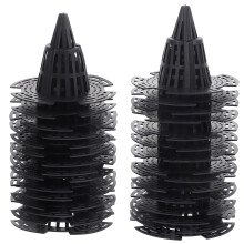 150Pcs Black Plastic Planter Inserts Mesh Pads for Bonsai Pot Drainage