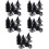 150Pcs Black Plastic Planter Inserts Mesh Pads for Bonsai Pot Drainage 8