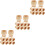 30Pcs DIY Beige Wooden Egg Holders for Easter Egg Painting 7