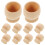 30Pcs DIY Beige Wooden Egg Holders for Easter Egg Painting 3