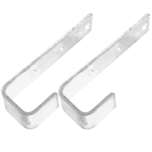 10Pcs Silver Iron Bunk Bed Ladder Hooks Heavy Duty L Shaped Brackets