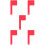 5Pièces Remplacement Boîte Aux Lettres Rotation Facile Rouge 8