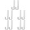 10Pcs Silver Iron Bunk Bed Ladder Hooks Heavy Duty L Shaped Brackets 8