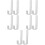 10Pcs Silver Iron Bunk Bed Ladder Hooks Heavy Duty L Shaped Brackets 9