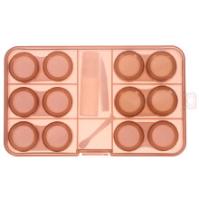 3Sets Brown Plastic Contact-Lens Holder Compact Outdoor Lens Box