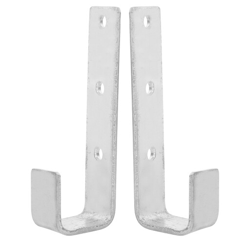 10Pcs Silver Iron Bunk Bed Ladder Hooks Heavy Duty L Shaped Brackets 1
