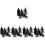 150Pcs Black Plastic Planter Inserts Mesh Pads for Bonsai Pot Drainage 6