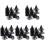 150Pcs Black Plastic Planter Inserts Mesh Pads for Bonsai Pot Drainage 4