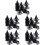 150Pcs Black Plastic Planter Inserts Mesh Pads for Bonsai Pot Drainage 7