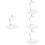 4Pcs Durable White Plastic Action Figure Display Stand Holder 7