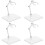 4Pcs Durable White Plastic Action Figure Display Stand Holder 6